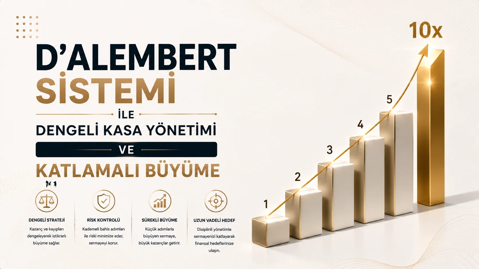 D'Alembert Sistemi ile Dengeli Kasa Yönetimi ve Katlamalı Büyüme