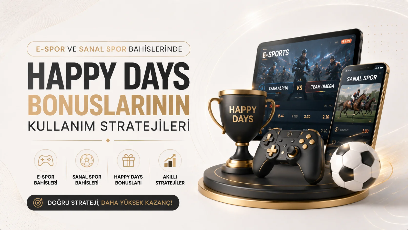 E-Spor ve Sanal Spor Bahislerinde Happy Days Bonuslarının Kullanım Stratejileri