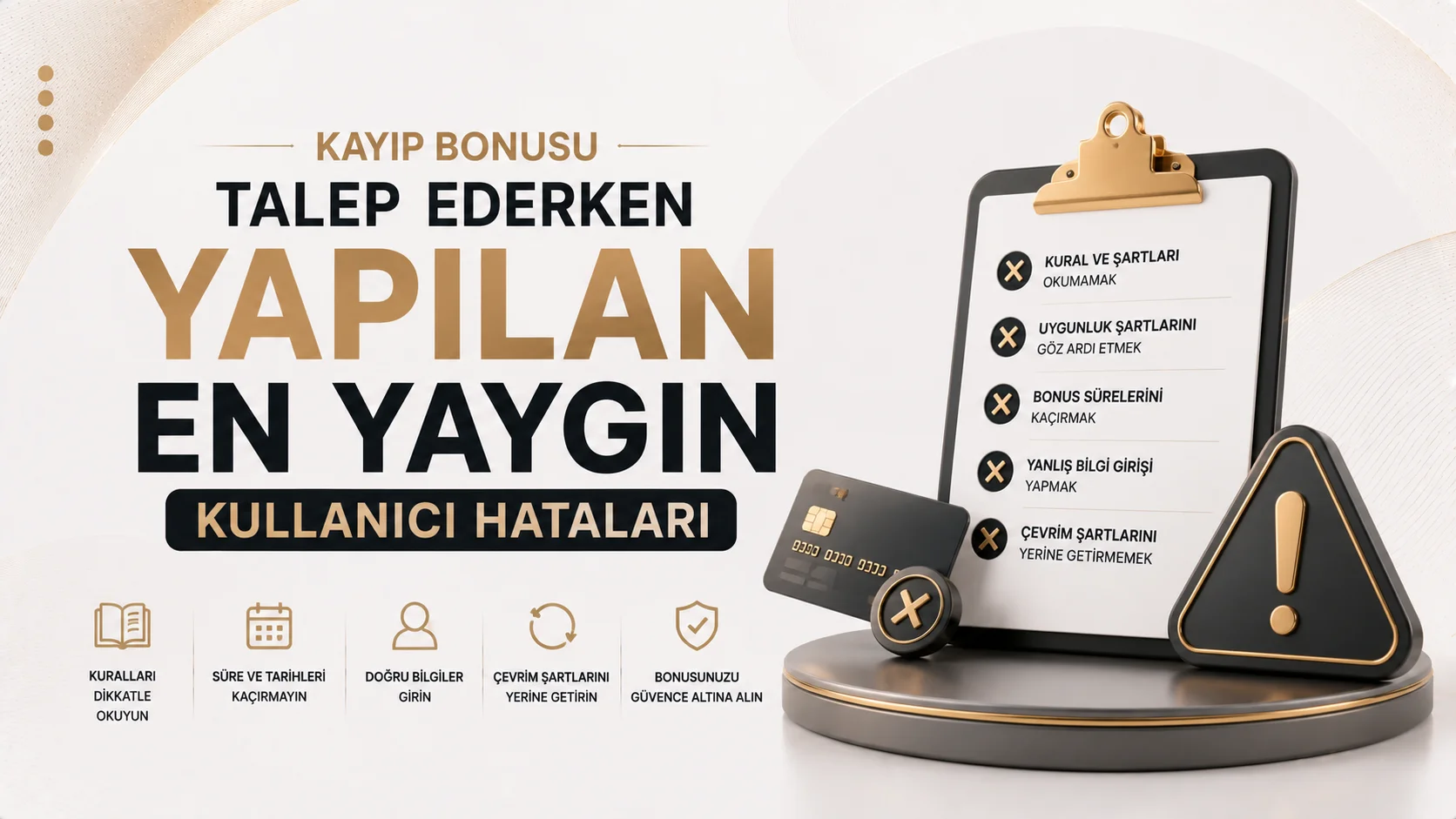 Kayıp Bonusu Talep Ederken Yapılan En Yaygın Kullanıcı Hataları