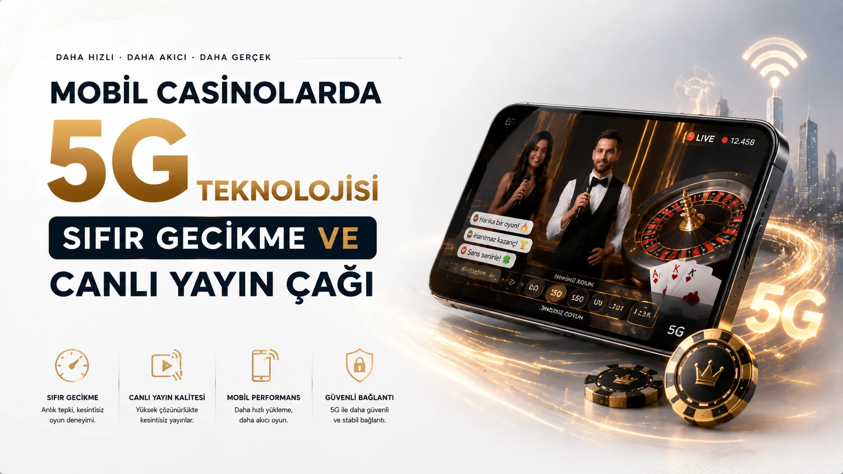 Mobil Casinolarda 5G Teknolojisi: Sıfır Gecikme ve Canlı Yayın Çağı